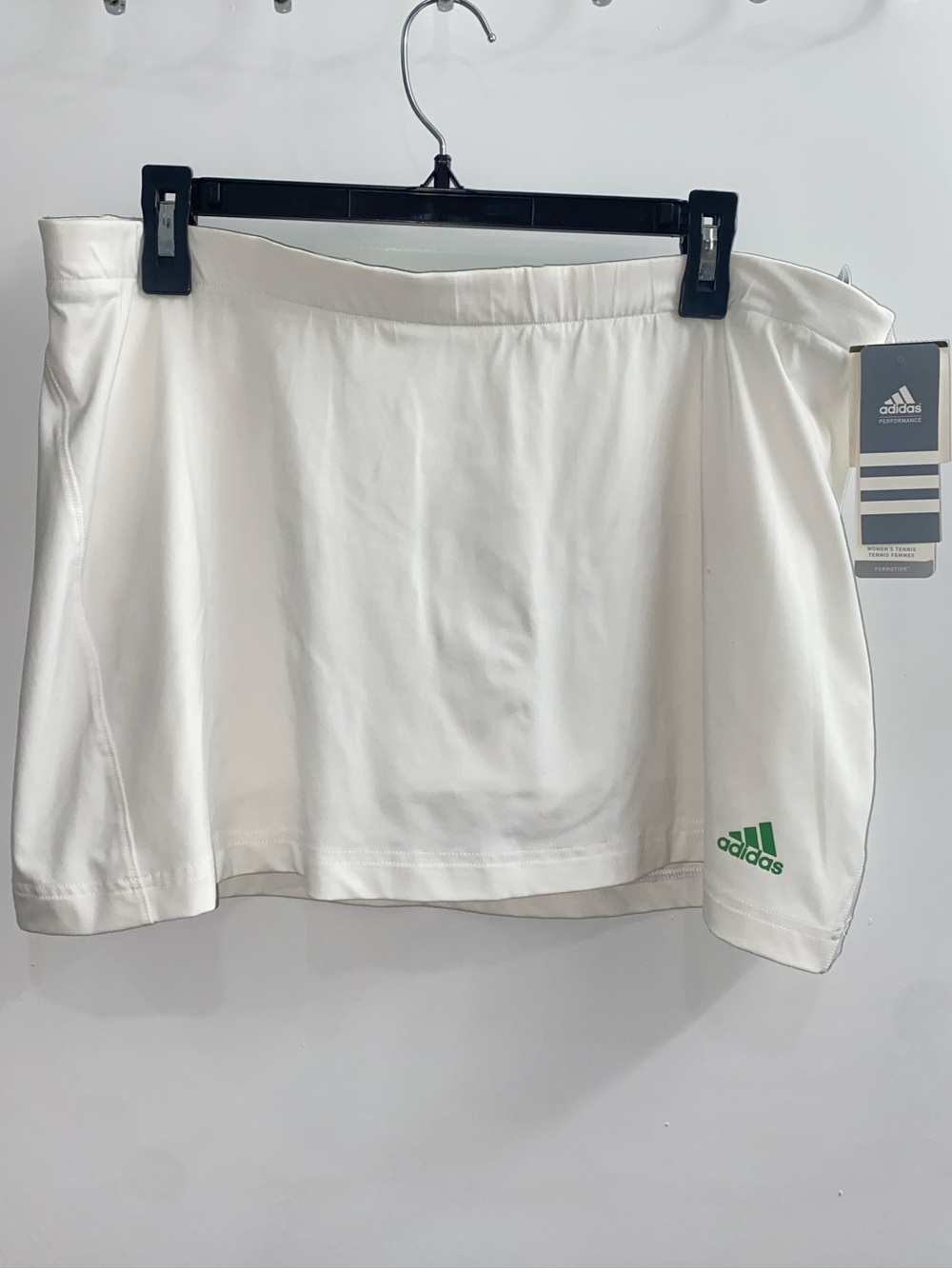 Adidas White Green Tennis Exercise Skort Size L